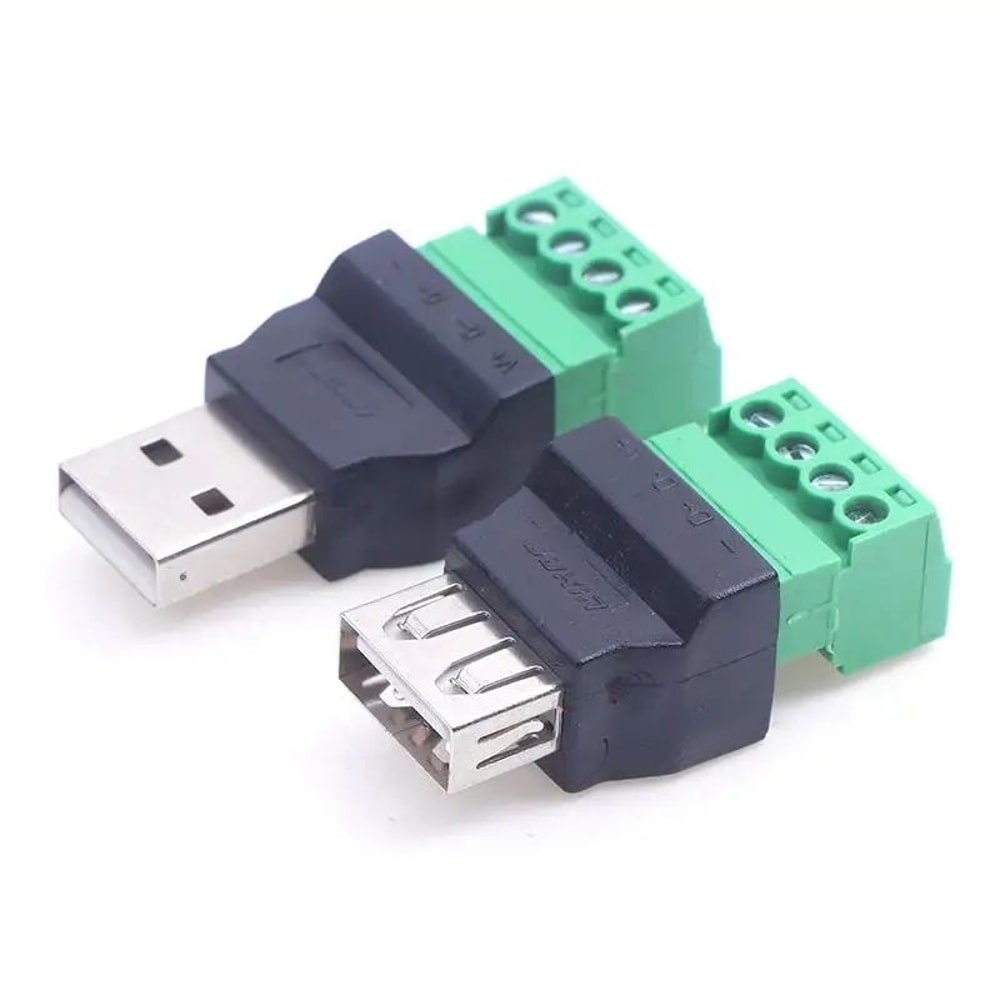 High Quality USB Solderless Plug USB Male Female Mobile Phone Connector 0