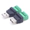 High Quality USB Solderless Plug USB Male Female Mobile Phone Connector 0