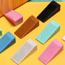 safety silicone door stopper, anti-collision wedge, door rear retainer, block doorstops for home and office