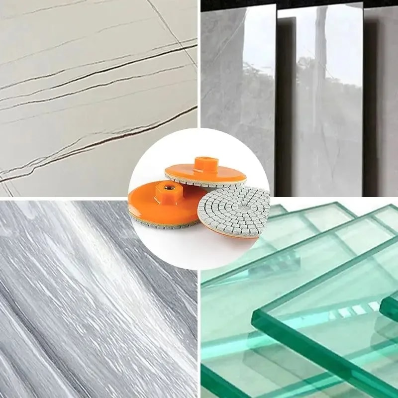 Ceramic Tile Trimming Polishing Disc for Angle Grinder, Dry Polishing for Marble and Quartz Stone