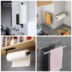 adhesive tissue hanger, kitchen paper towel holder, toilet roll paper dispenser