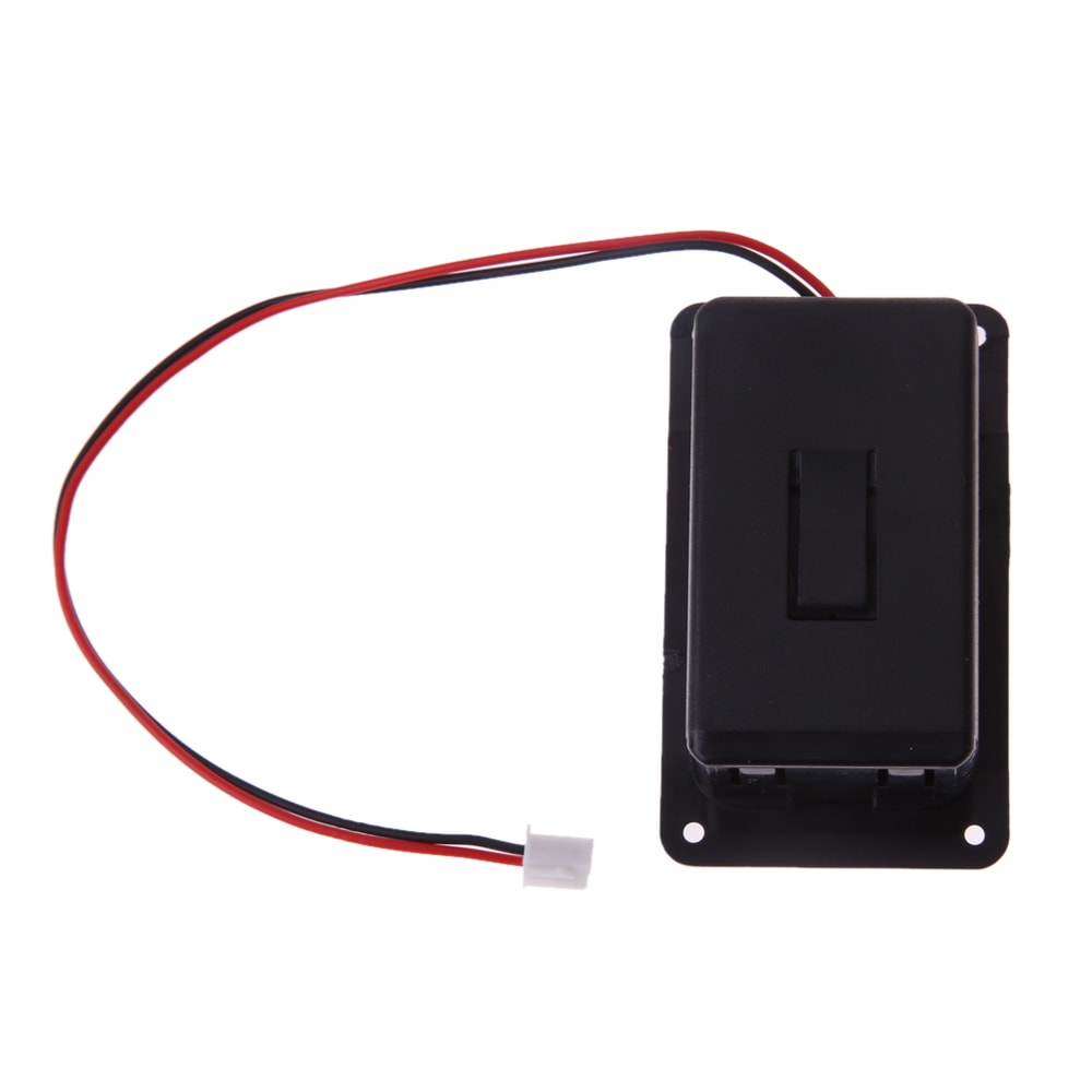 Battery Holder Case Box Cover For Guitar, Bass, Ukulele Active Pickup Connector with Wires Inside the Box