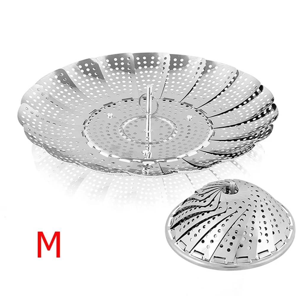 Expandable Collapsible Stainless Steel Steamer Basket Vegetable Insert For Healthy Steam Cooking Fo 7