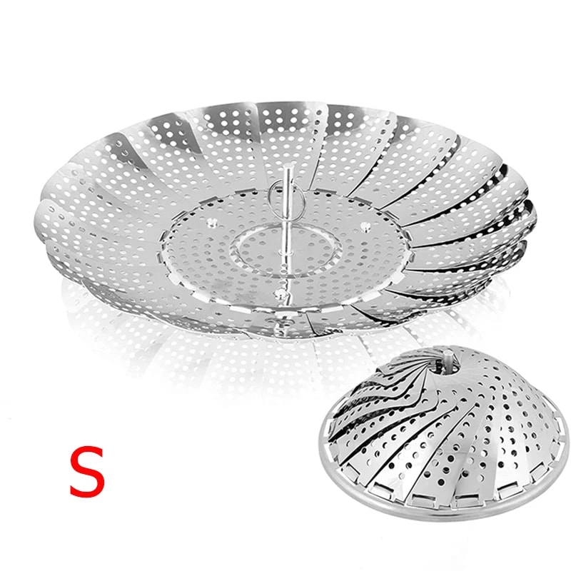Expandable Collapsible Stainless Steel Steamer Basket Vegetable Insert For Healthy Steam Cooking Fo 6