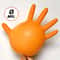 Heavy Duty Orange Nitrile Gloves Industrial Disposable Gloves Diamond Textured Grip Mechanic Safety 2