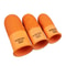 Nonslip Finger Cover Gloves For Sewing Handmade Craft Orange Fingertips Protector 1