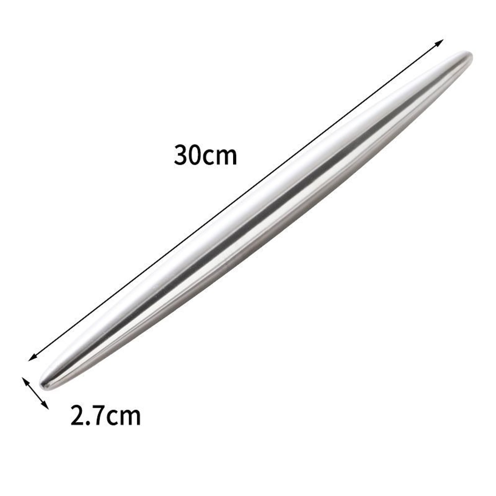 Stainless Steel Rolling Pin Non-Stick for Dough, Pizza, Cookies, Dumplings Kitchen Utensil Baking Tools