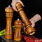 Classical Oak Wood Pepper Spice Mill Grinder Set Handheld Seasoning Adjustable Mills Grinder With C