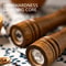 Classical Oak Wood Pepper Spice Mill Grinder Set Handheld Seasoning Adjustable Mills Grinder With C