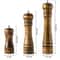Classical Oak Wood Pepper Spice Mill Grinder Set Handheld Seasoning Adjustable Mills Grinder With C