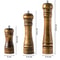 Classical Oak Wood Pepper Spice Mill Grinder Set Handheld Seasoning Adjustable Mills Grinder With C