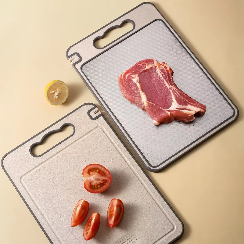 Stainless Steel Cutting Board Set Double Sided Kitchen Chopping Boards Dishwasher Safe Meat And Veg 3