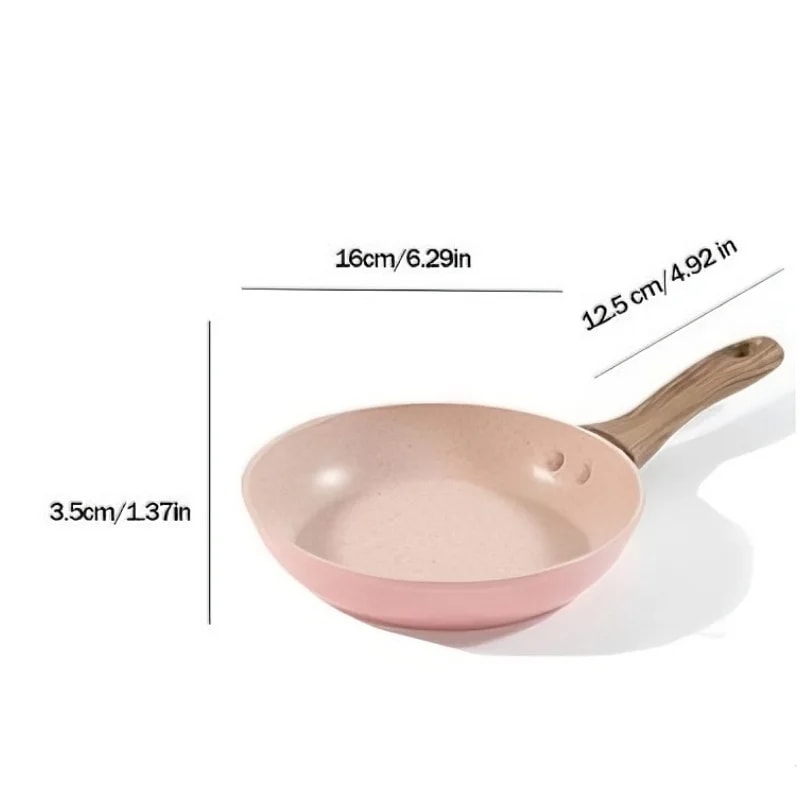 NonStick Egg Frying Pan Medical Stone Bao Cookware For Healthy Breakfast Universal Food Pot For Kit 6