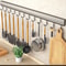 Punch Free Wall Mounted Hooks Rack For Kitchen Utensils Towel Coat Bathroom Storage MultiPurpose Ho 1