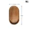 Dessert Plate Solid Wood Tableware Round Rectangle Snack Tray Food Tray For Home Use 8