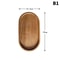 Dessert Plate Solid Wood Tableware Round Rectangle Snack Tray Food Tray For Home Use 8