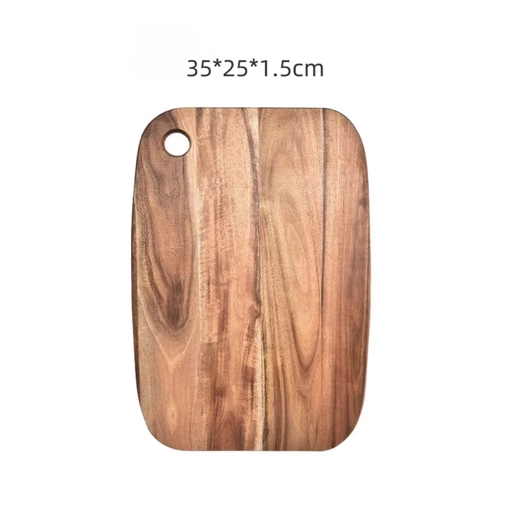 Acacia Wood Cutting Board MultiUse Portable Kitchen Cutter For Meat Vegetables Fruit Slicing 6