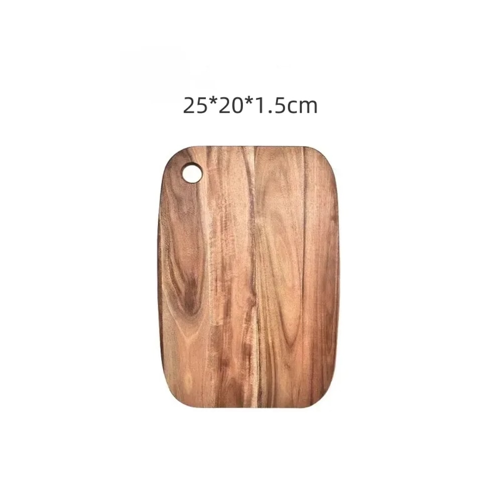 Acacia Wood Cutting Board MultiUse Portable Kitchen Cutter For Meat Vegetables Fruit Slicing 5