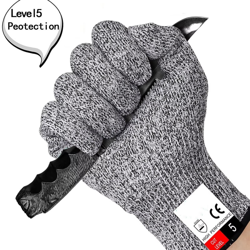 AntiCut Gloves For Kitchen Work Stainless Steel Wire Safety Protective Cutting Resistant Butcher Me 1