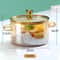 Clear Glass Saucepan With Dual Handles Soup Cooking Pot With Cover Heat Resistant Kitchen Cooking T 5