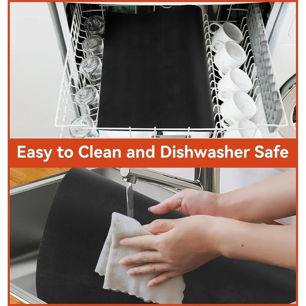 Reusable Non-Stick Oven Liners, Heat Resistant Protector Mat for Electric Gas Oven, Grill Mats BBQ Cooking Accessory