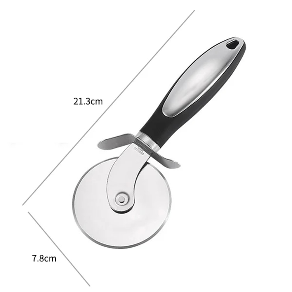 Stainless Steel Pizza Cutter Wheel, Waffle Cookie Cake Knife, Baking Gadget