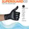 Heavy Duty Black Nitrile Gloves 8mil Disposable Latex Free Mechanic Gloves For Men Diamond Textured
