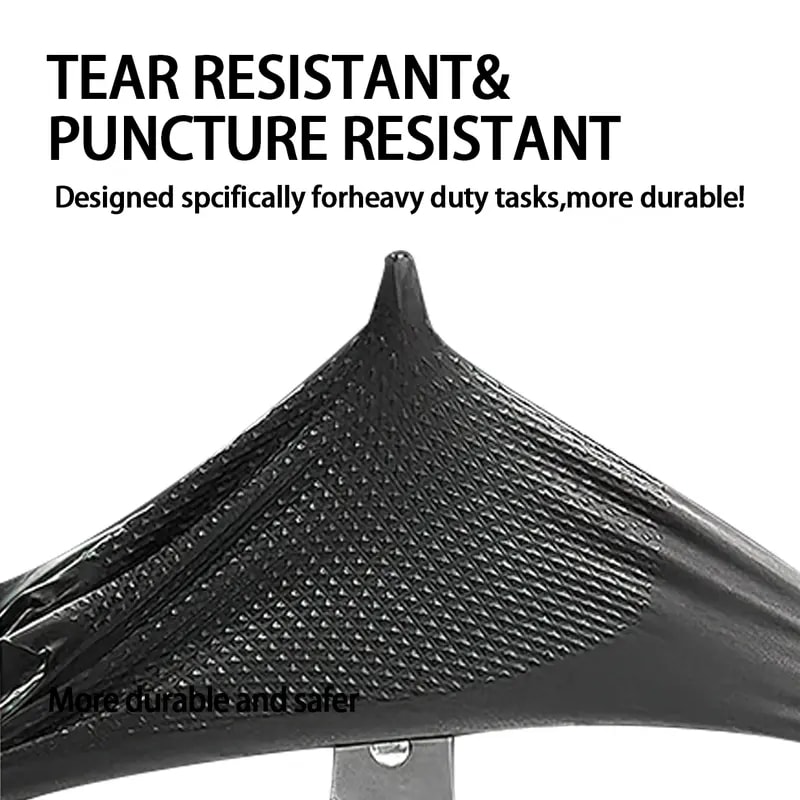 Heavy Duty Black Nitrile Gloves 8mil Disposable Latex Free Mechanic Gloves For Men Diamond Textured