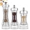Acrylic Pepper Grinder, Adjustable Coarseness Salt and Pepper Shakers, Ceramic Rotor Kitchen Accessory