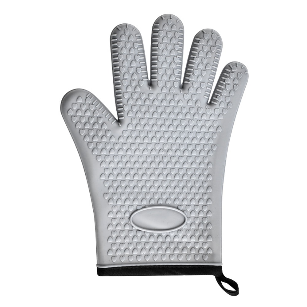 Heat Resistant Silicone Oven Mitts AntiScald Gloves For Baking BBQ Microwave Durable Potholder For 7