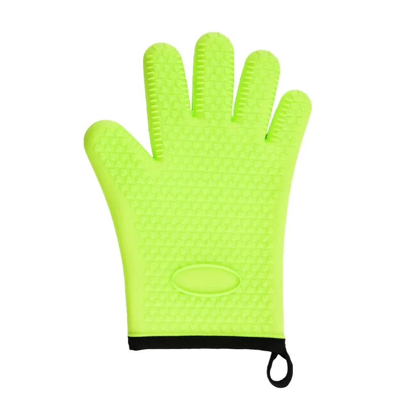 Heat Resistant Silicone Oven Mitts AntiScald Gloves For Baking BBQ Microwave Durable Potholder For 6