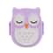 Cartoon Owl Bento Box for Kids, Microwave Safe, Food-Safe Plastic, Portable Lunch Box for School and Office