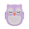 Cartoon Owl Bento Box for Kids, Microwave Safe, Food-Safe Plastic, Portable Lunch Box for School and Office