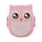 Cartoon Owl Bento Box for Kids, Microwave Safe, Food-Safe Plastic, Portable Lunch Box for School and Office