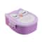 Cartoon Owl Bento Box for Kids, Microwave Safe, Food-Safe Plastic, Portable Lunch Box for School and Office