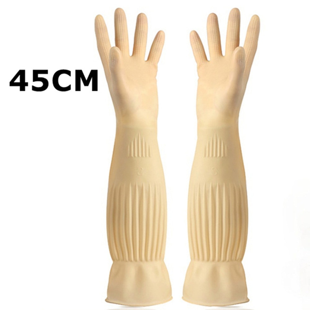 Multipurpose Reusable Rubber Dishwashing Gloves, Non-Slip for Kitchen, Car Cleaning, Gardening, Household Use