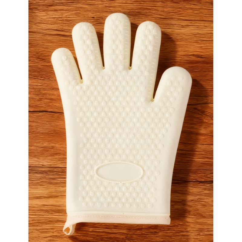 Thick Silicone Anti-Scalding Gloves, Non-Slip Heat Resistant Kitchen Accessories for BBQ, Microwave Oven, Thermal
