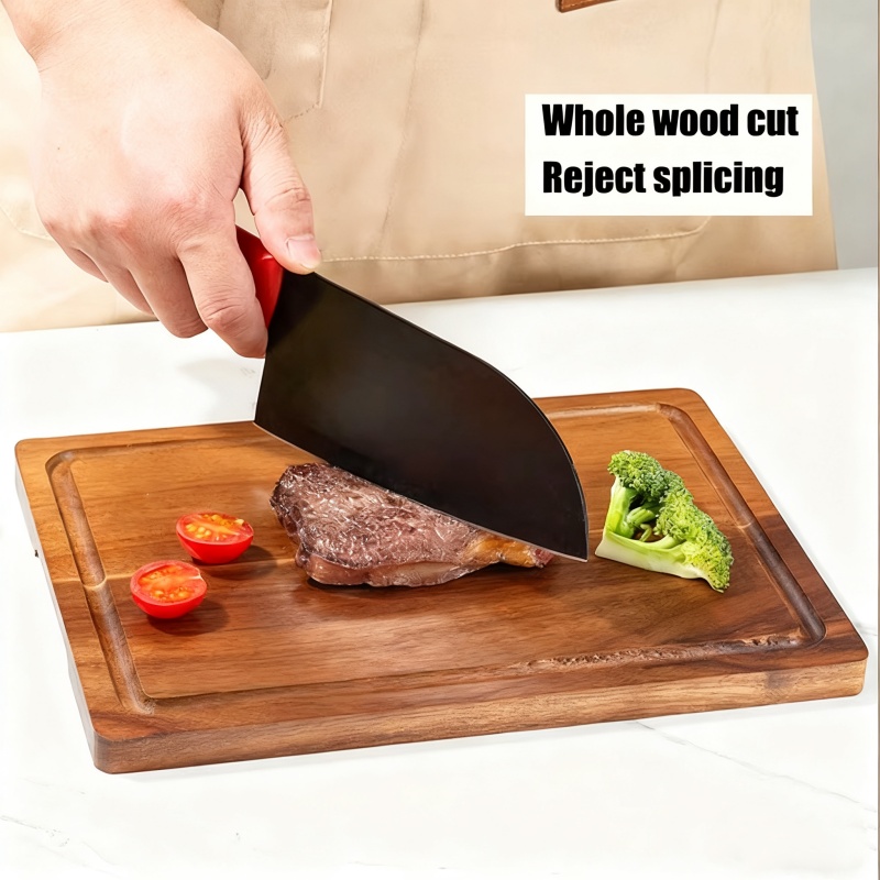 Home Use Large Thickened Acacia Wood Chopping Board for Meat, Vegetables, Fruit Cheese Perfect Kitchen Tool