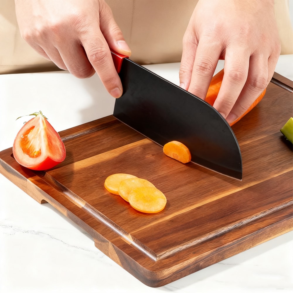 Home Use Large Thickened Acacia Wood Chopping Board for Meat, Vegetables, Fruit Cheese Perfect Kitchen Tool