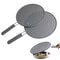 HeatResistant Silicone Kitchen Splatter Screen With Handle Oil Splash Guard Frying Pan Lid Cover 4