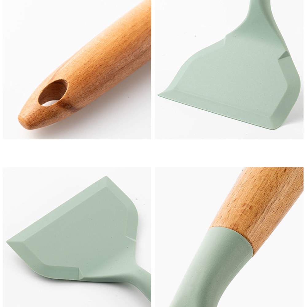Non-Stick Silicone Spatula for Kitchen, Scraper for Cooking Beef Meat, Egg, Pizza Shovel, Kitchenware Utensils