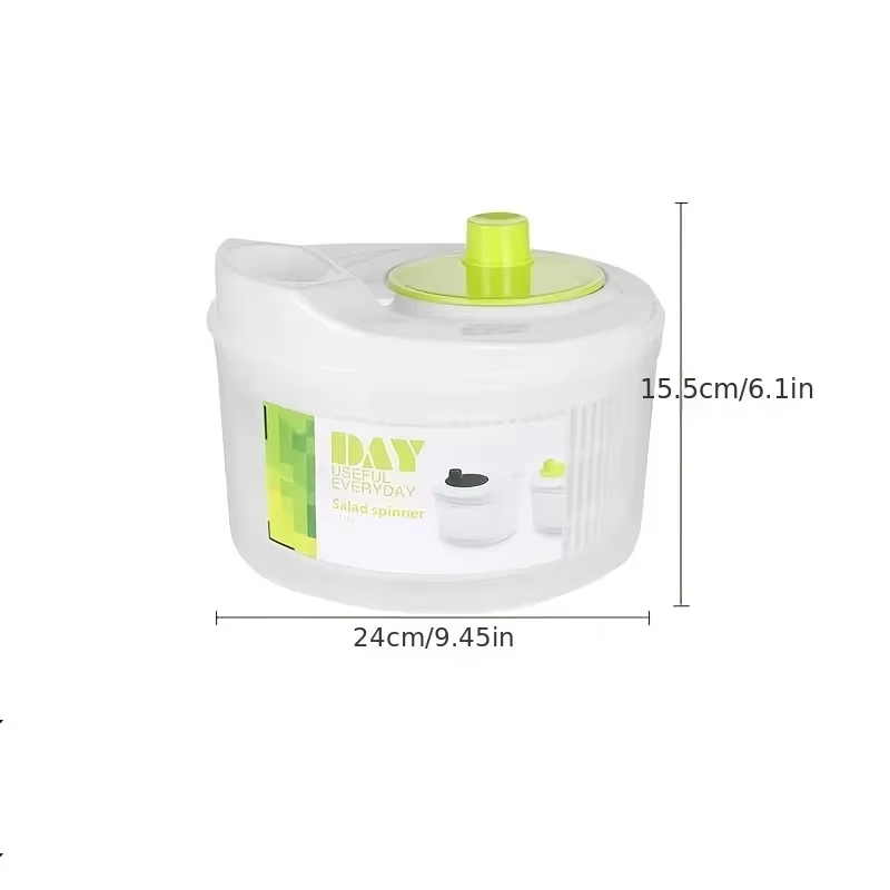 Kitchen Salad Spinner, Lettuce Greens Washer, Dryer Drainer for Leafy Vegetables