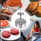 Hamburger Patty Maker Press Stainless Steel NonStick Round Manual Rice Ball Mold Thickness Adjusted 5