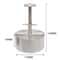 Hamburger Patty Maker Press Stainless Steel NonStick Round Manual Rice Ball Mold Thickness Adjusted 8