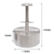 Hamburger Patty Maker Press Stainless Steel NonStick Round Manual Rice Ball Mold Thickness Adjusted 8