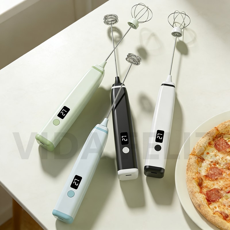 Cordless Handheld Milk Frother Rechargeable Electric Egg Whisk Camping Coffee Frother Foam Maker 2