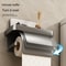 Self-Adhesive Toilet Paper Roll Holder with Shelf, Wall Mount Tissue Holder