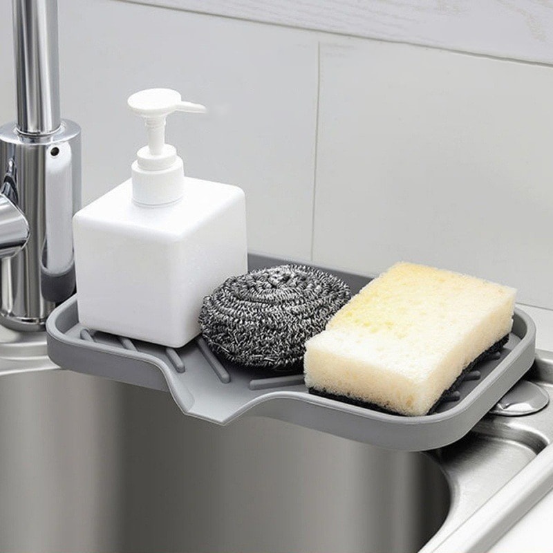 Sponge Holder Kitchen Sink, Under Sink Organizer, Sink Accessories for Home