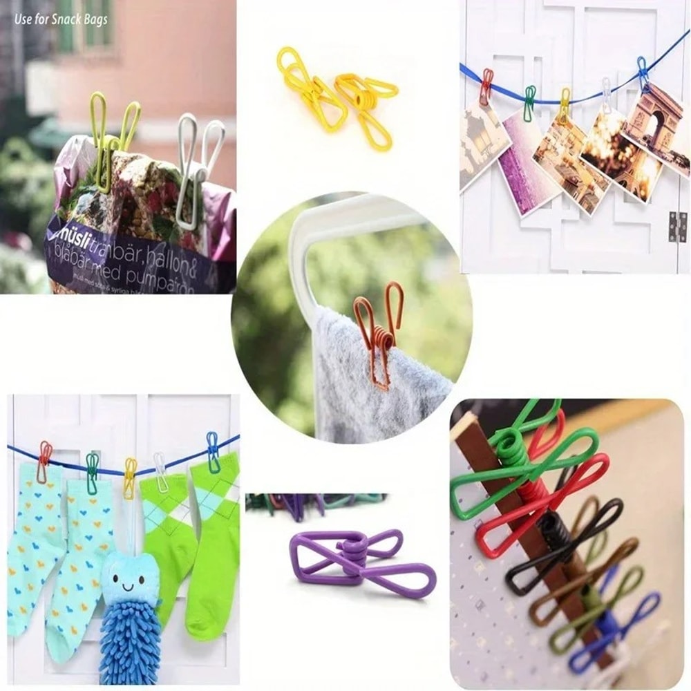 Mini Clothespins, Colorful Portable Bag Sealing Clips, Food Snack Seal, Kitchen Storage Clips