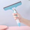 Multi-Surface Squeegee for Windows, Shower, Car, Interchangeable Blades, Spray Built-In